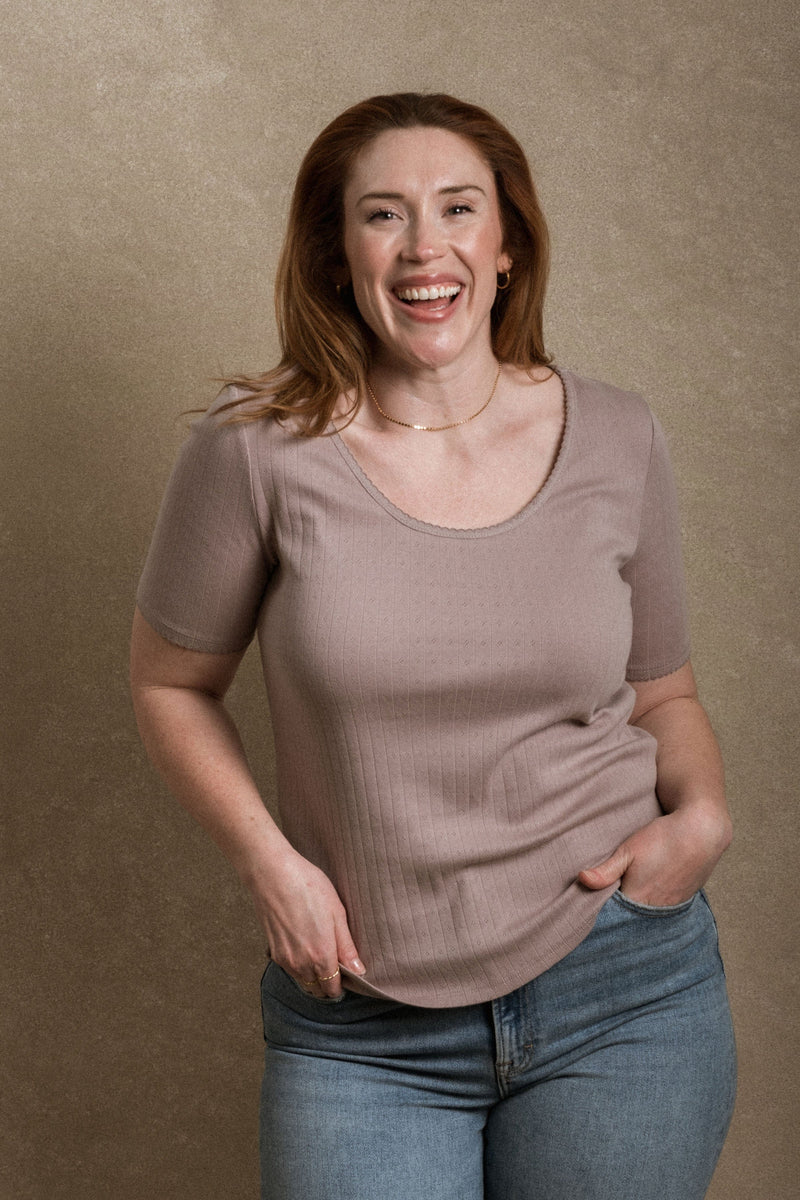 Mallory Top - Dusty Mauve