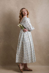 Milan Dress - Blue Floral