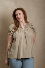 Francesca Blouse - Taupe