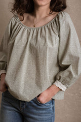 Danbury Blouse - Sage Floral