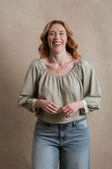 Danbury Blouse - Sage Floral