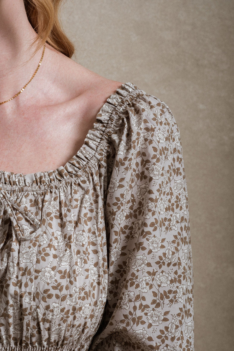 Durango Dress - Grey Floral