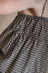 Eden Top - Navy Gingham
