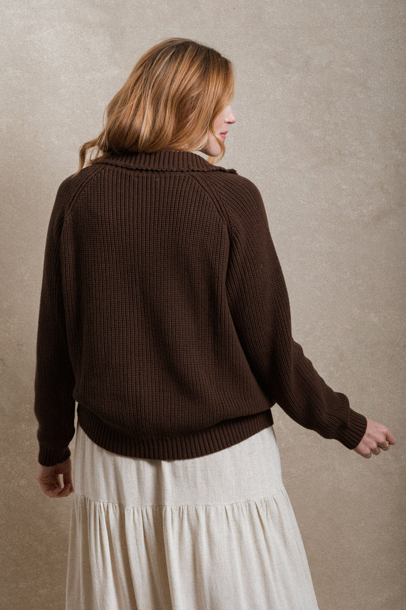 Westlock Cardigan - Chocolate
