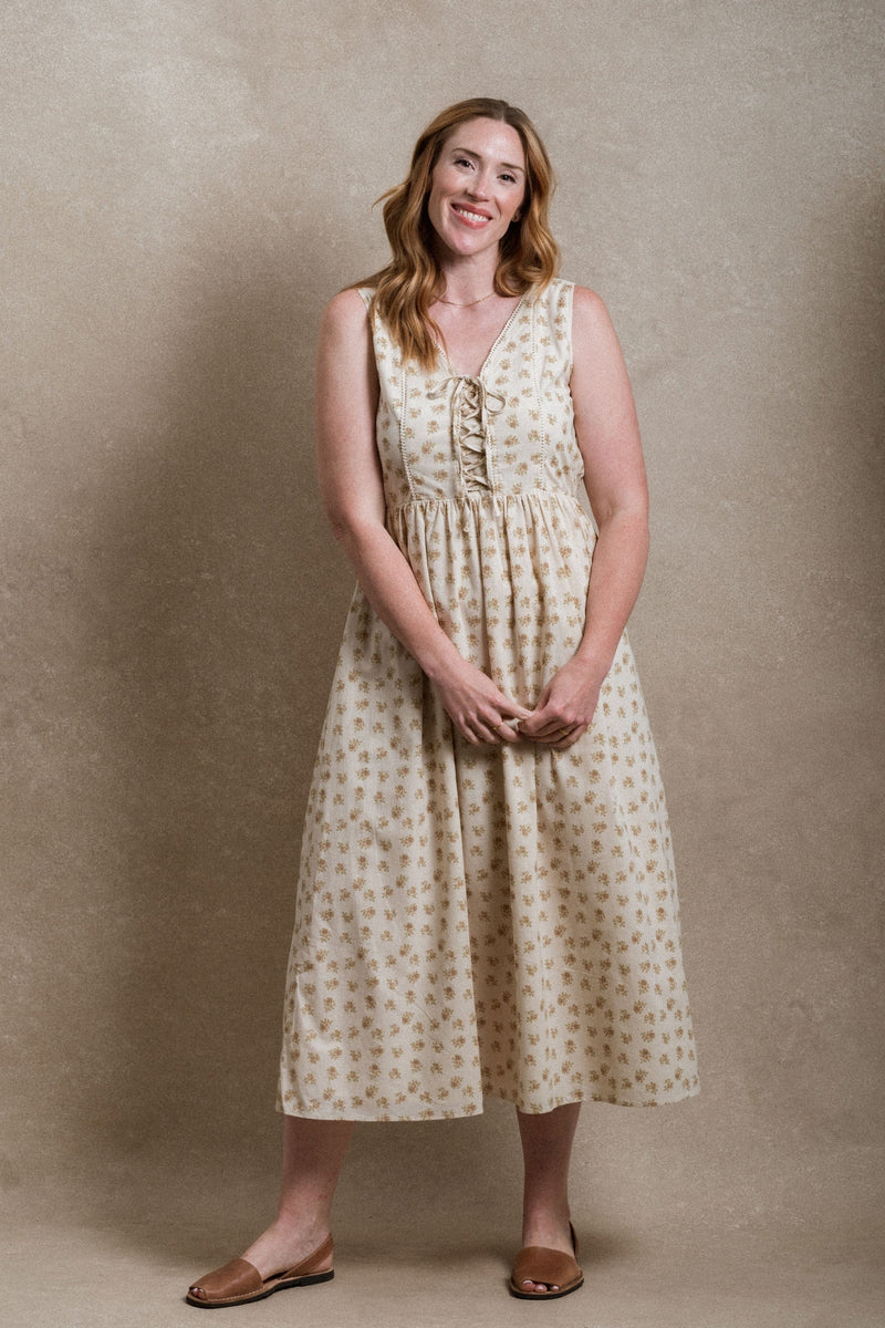 Fawn Dress - Cream Floral