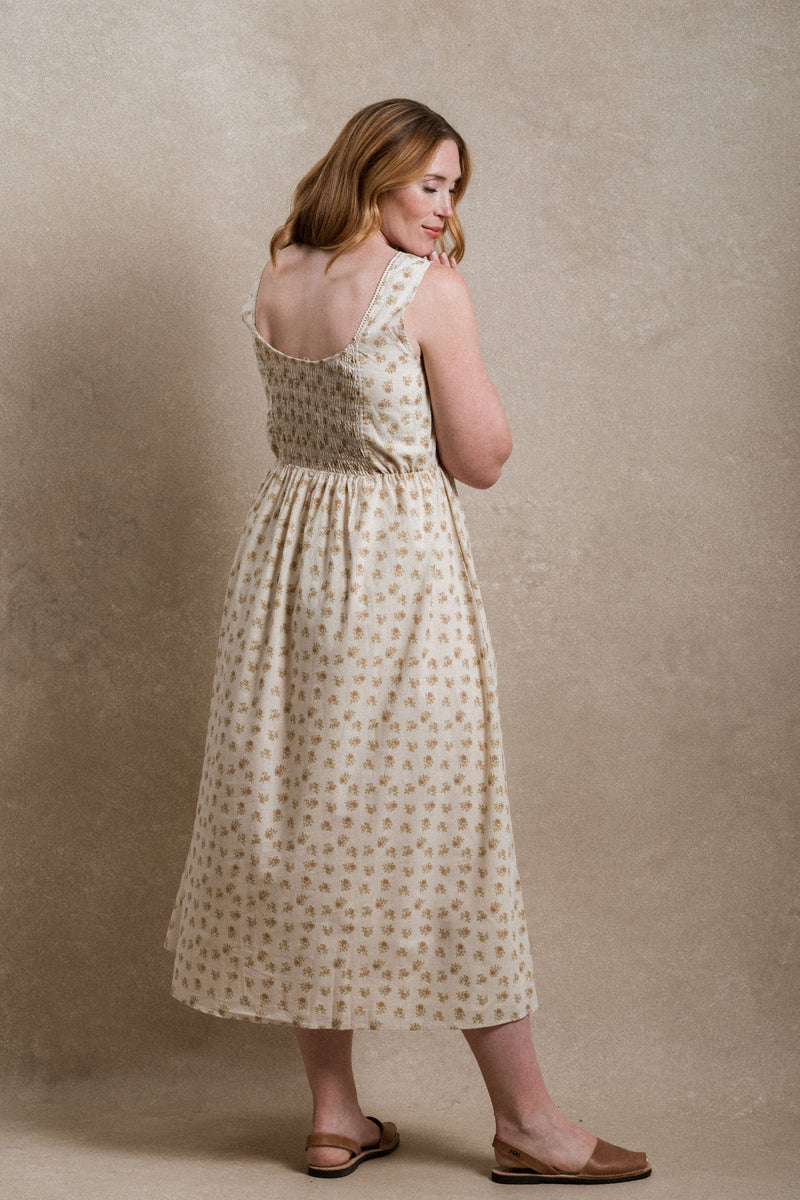 Fawn Dress - Cream Floral