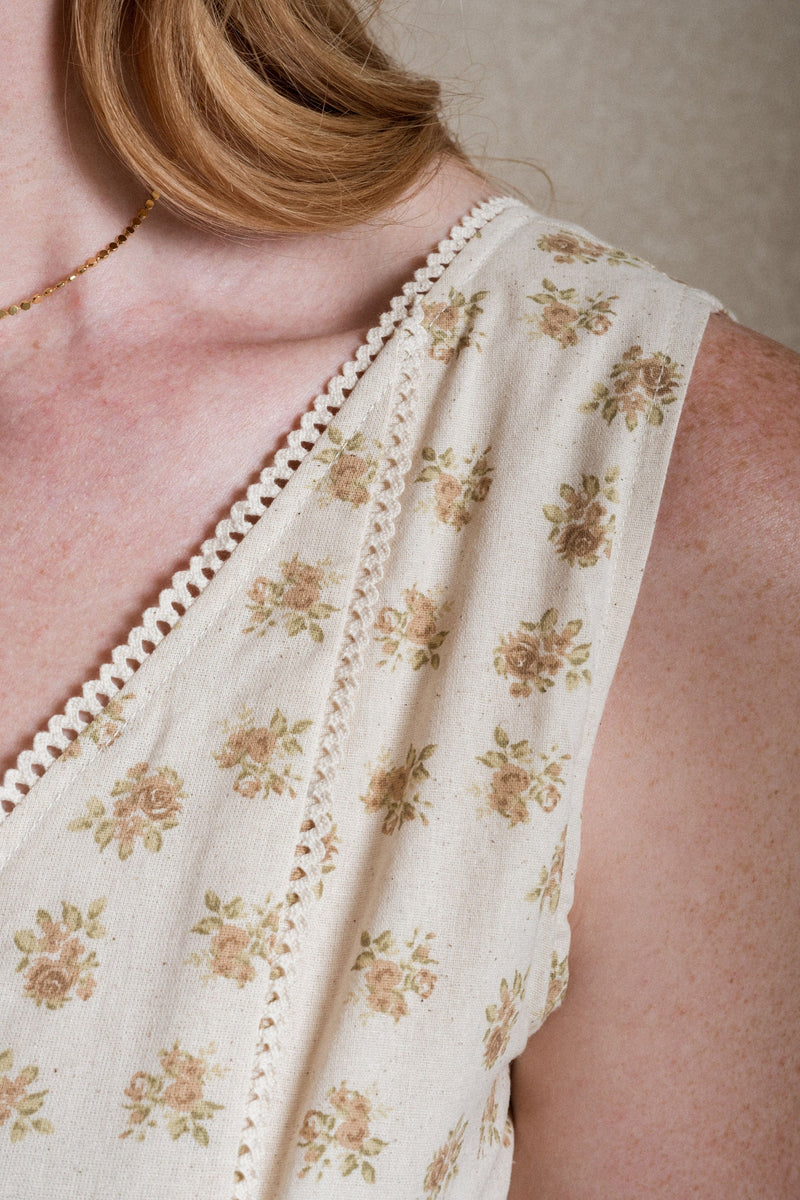 Fawn Dress - Cream Floral