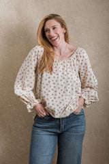 Pendleton Blouse - Rose Floral