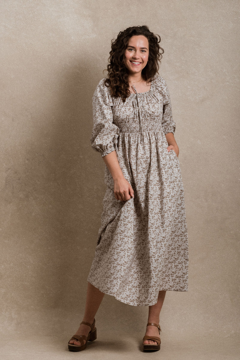 Durango Dress - Grey Floral