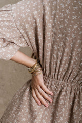 Port Augusta Dress - Brown Floral