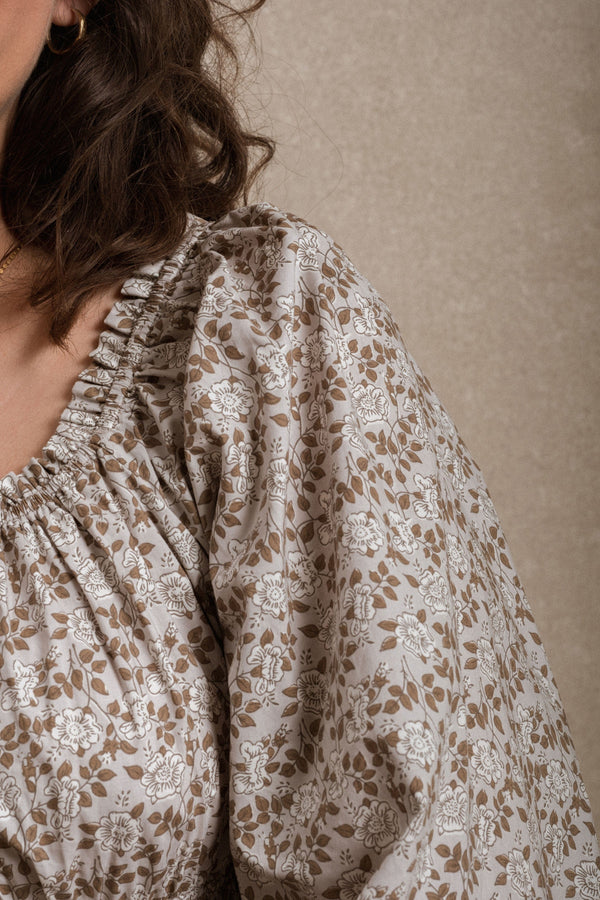 Durango Dress - Grey Floral