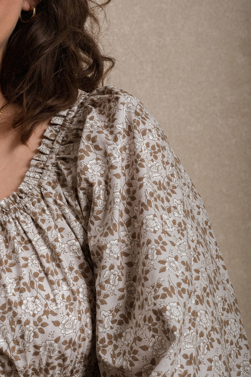 Durango Dress - Grey Floral