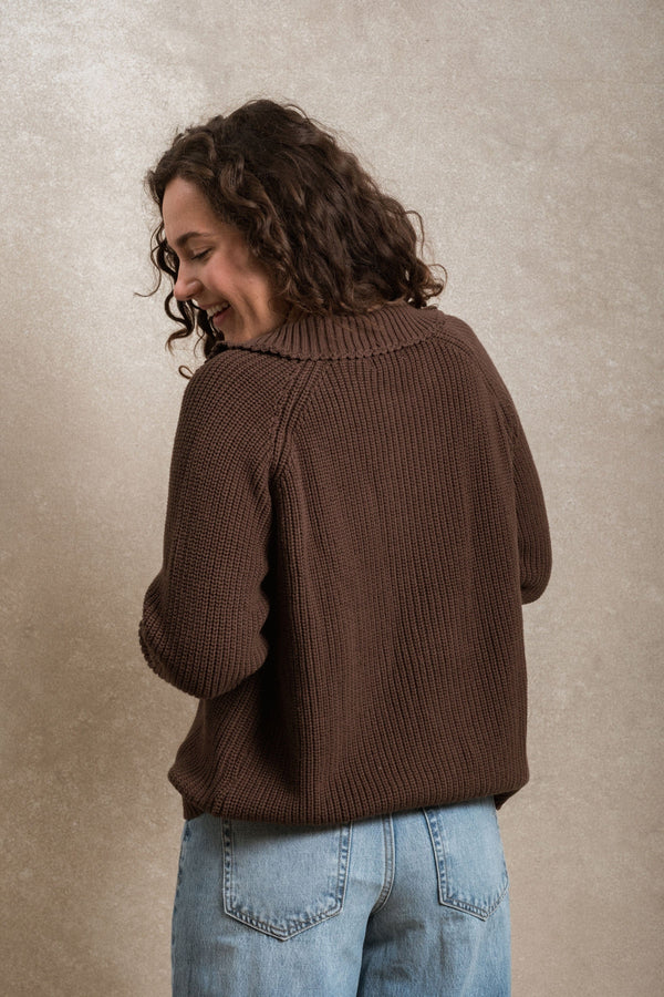 Westlock Cardigan - Chocolate