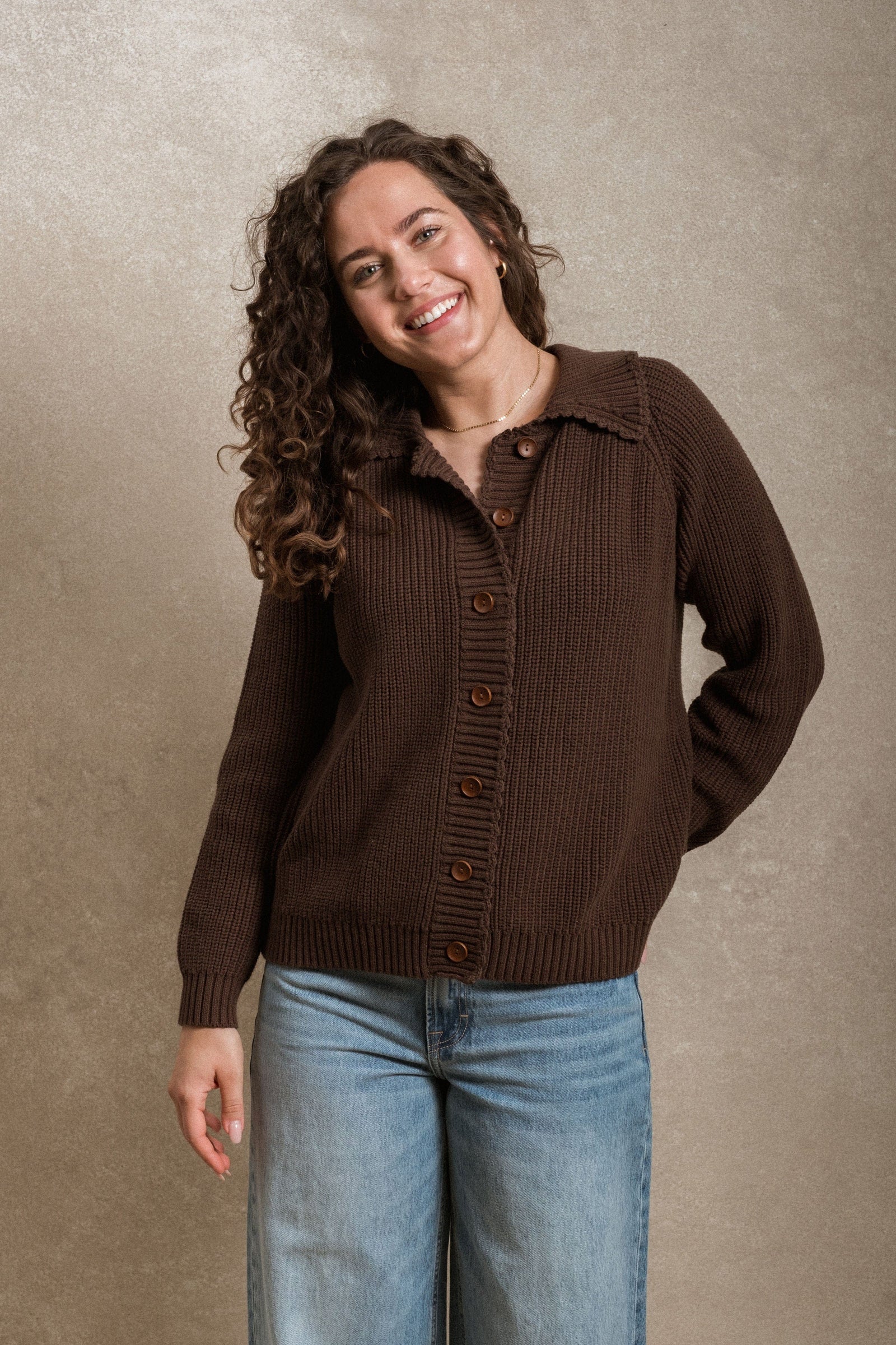 Westlock Cardigan - Chocolate – Neuflora