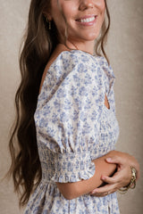 Thira Dress - Blue Floral
