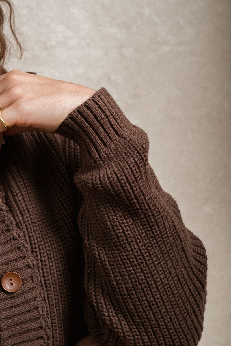 Westlock Cardigan - Chocolate