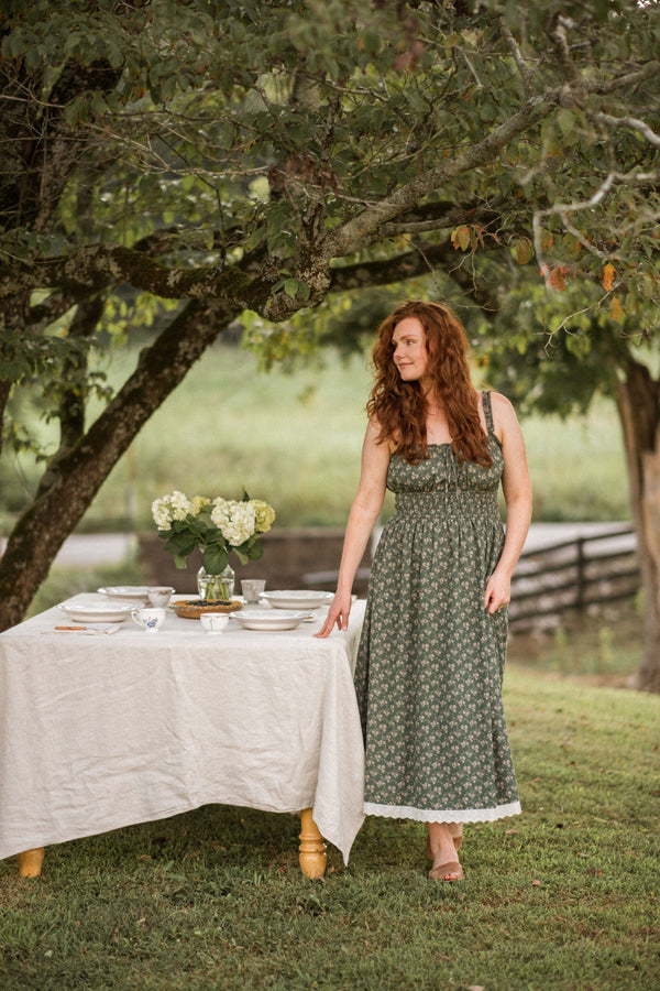 Tuscany Dress - Dusty Teal
