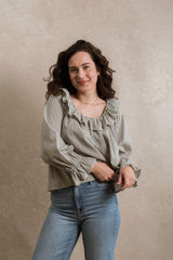 Winnipeg Blouse - Dusty Sage