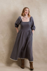 Loveland Dress - Dusty Blue