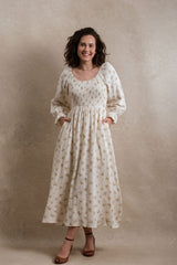 Gentry Dress - Cream Floral