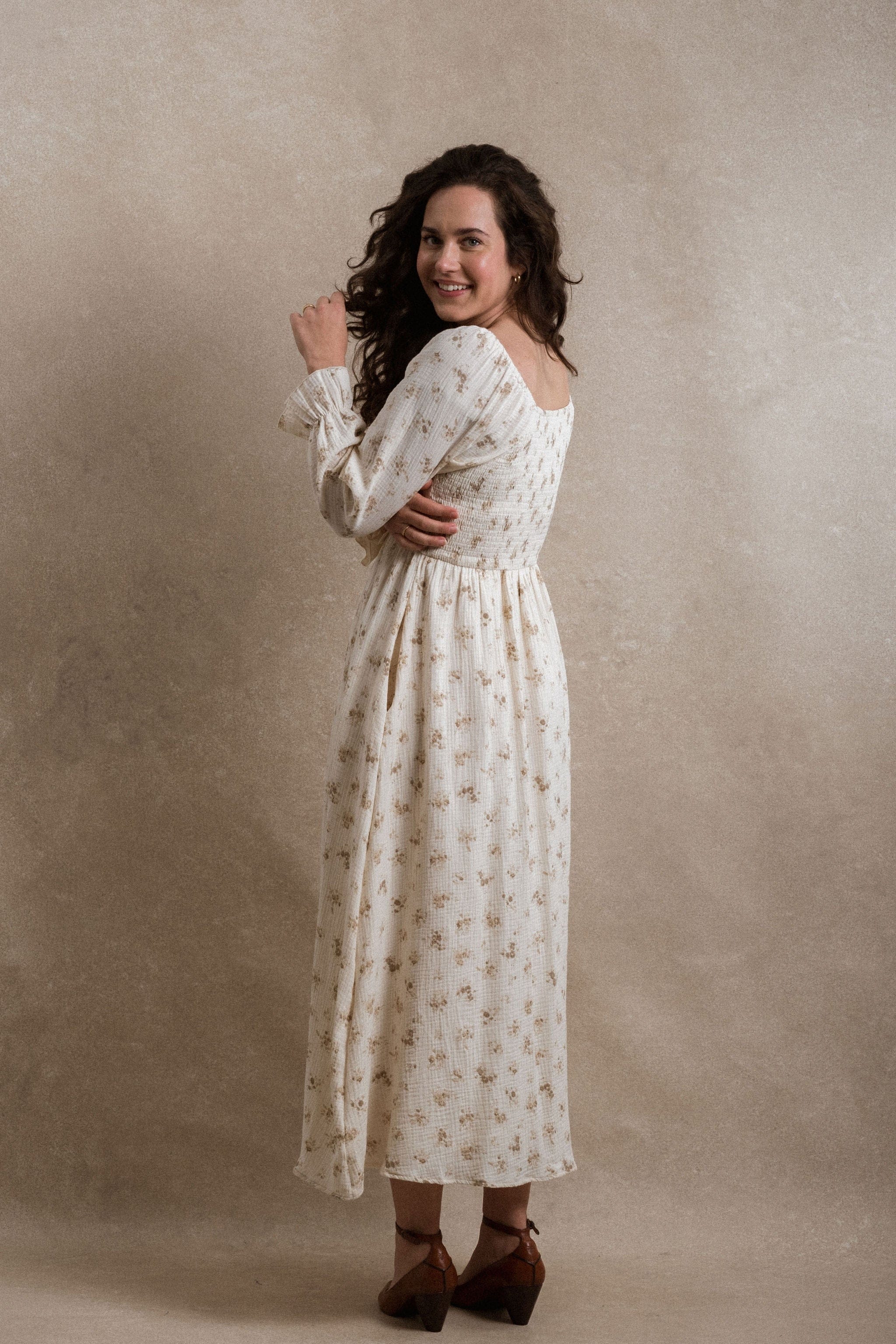 Gentry Dress - Cream Floral Gentry Dress - Cream Floral