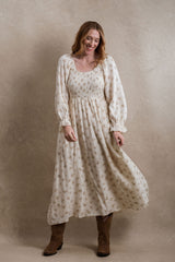 Gentry Dress - Cream Floral