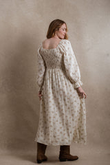 Gentry Dress - Cream Floral