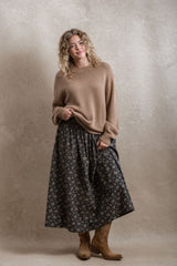 Naples Skirt - Dusty Navy