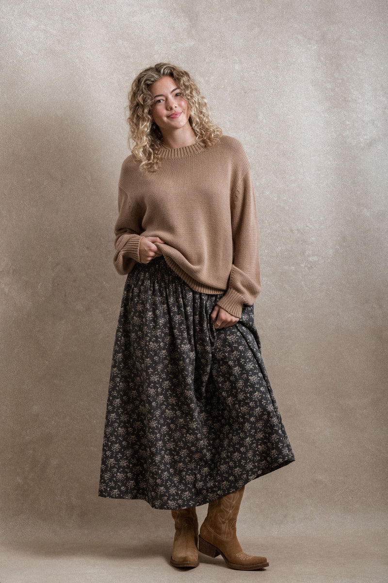 Naples Skirt - Dusty Navy – Neuflora