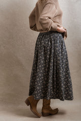 Naples Skirt - Dusty Navy