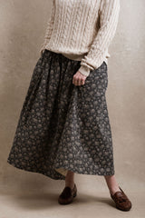 Naples Skirt - Dusty Navy
