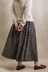 Naples Skirt - Dusty Navy