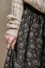 Naples Skirt - Dusty Navy