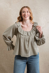 Winnipeg Blouse - Dusty Sage