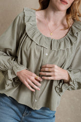 Winnipeg Blouse - Dusty Sage