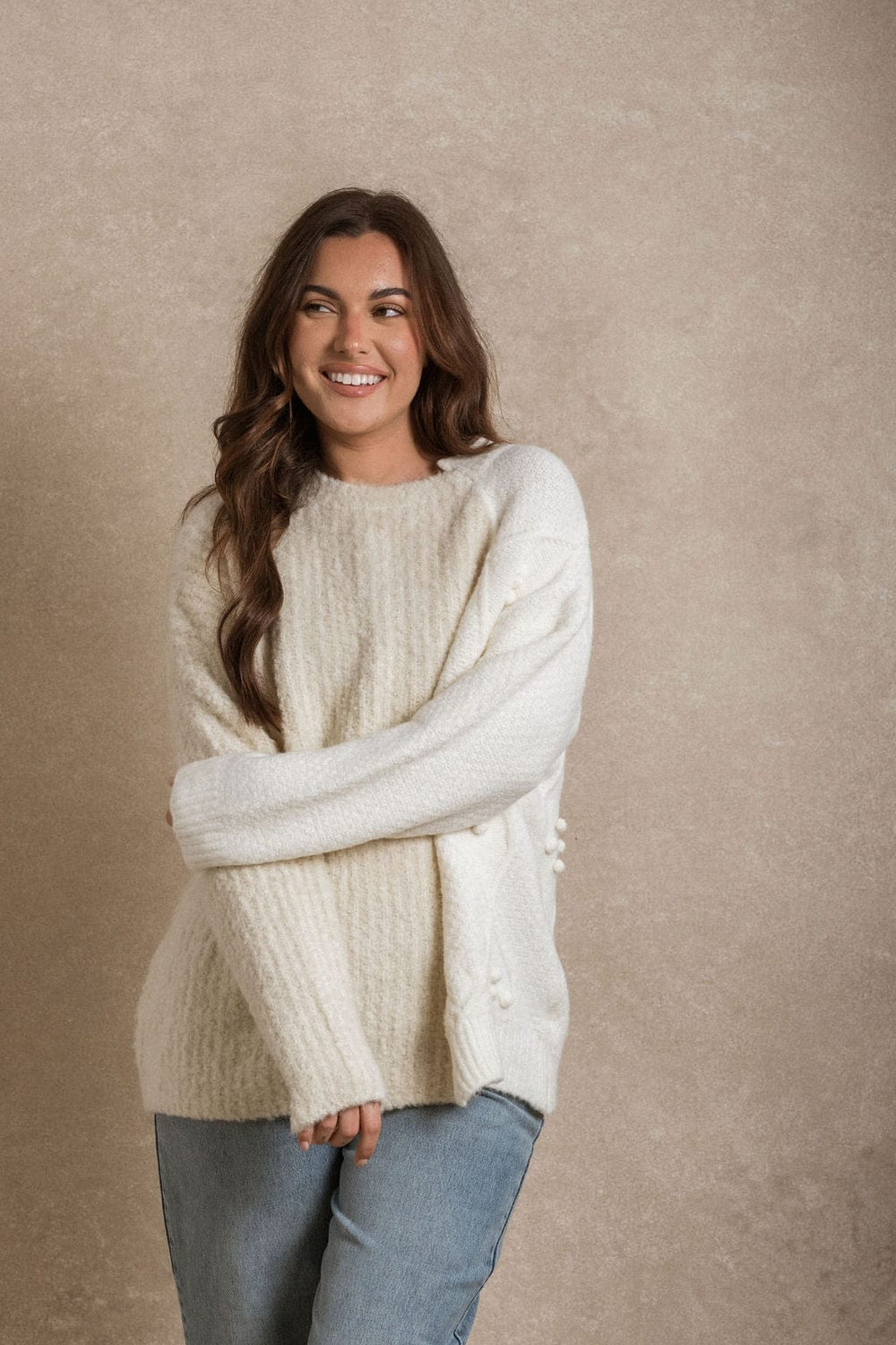 West Point Sweater - Cream – Neuflora