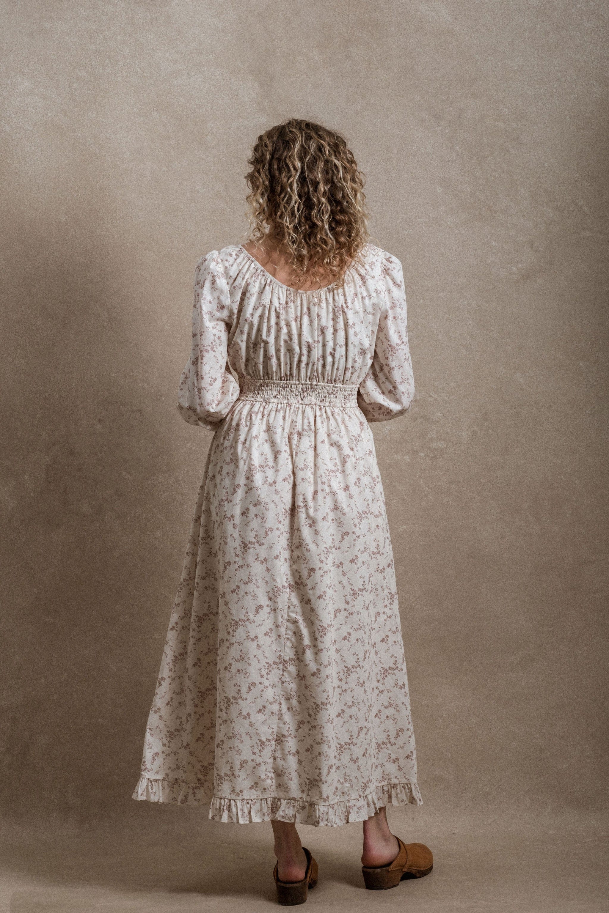 Chapel Hill Dress - Cream Floral Large Chapel Hill Dress - Cream Floral Large