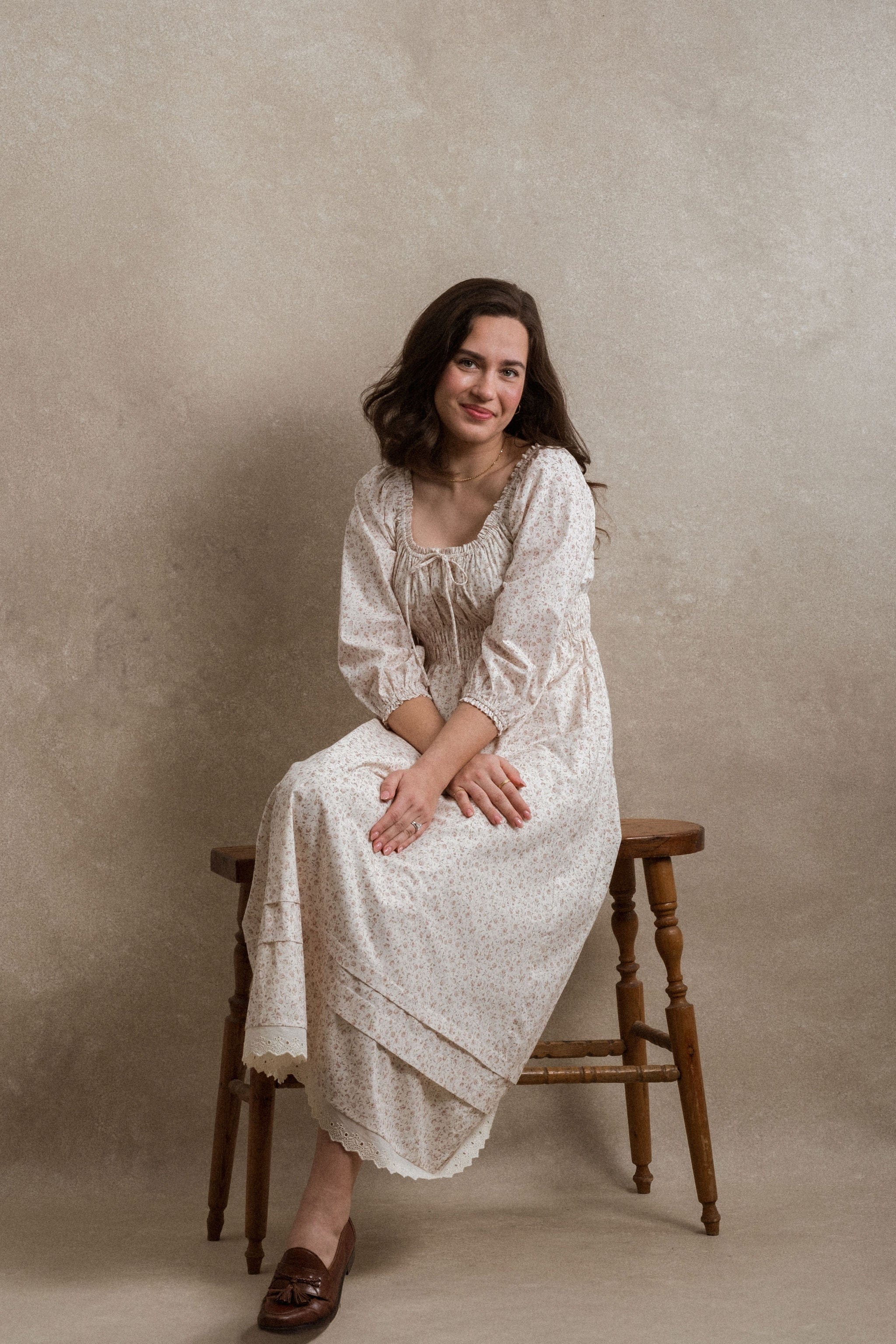 neuflora dresses Josephine Dress – Fourth of July outfit Size:US12 Chiffon A-Line Dress Pleated