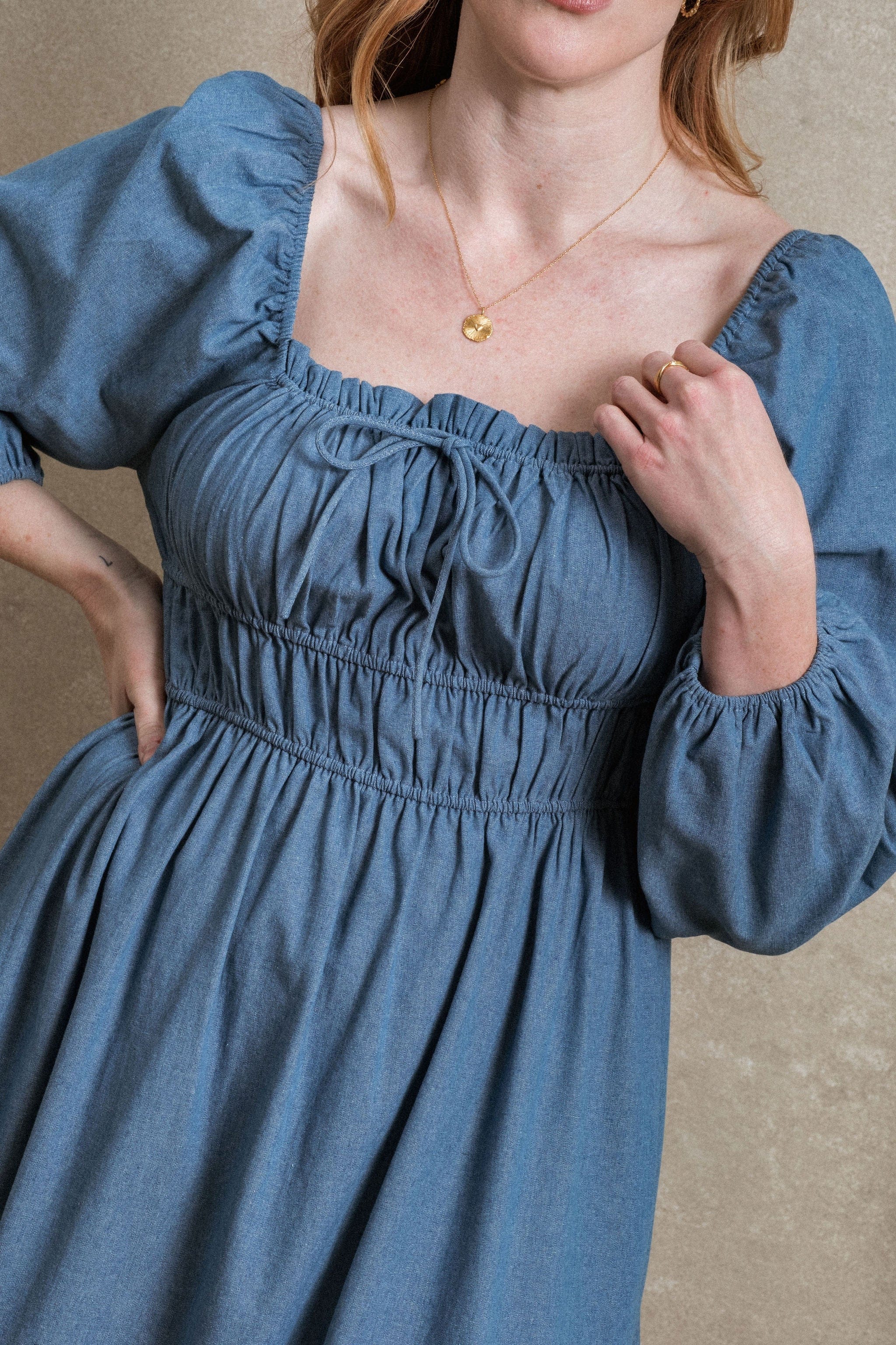 Bellevue Dress - Chambray – Neuflora