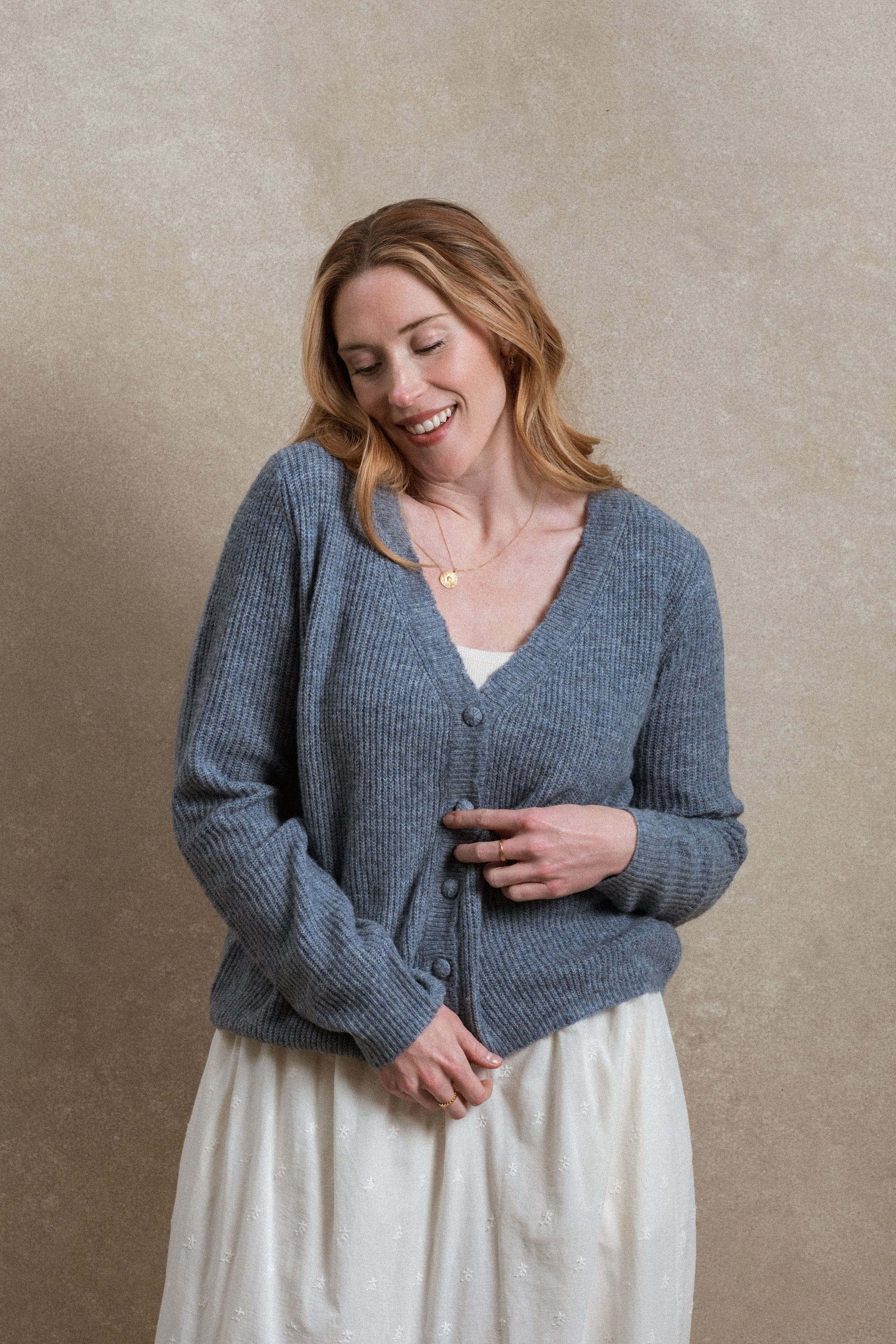 Gold Coast Cardigan - Dusty Blue – Neuflora
