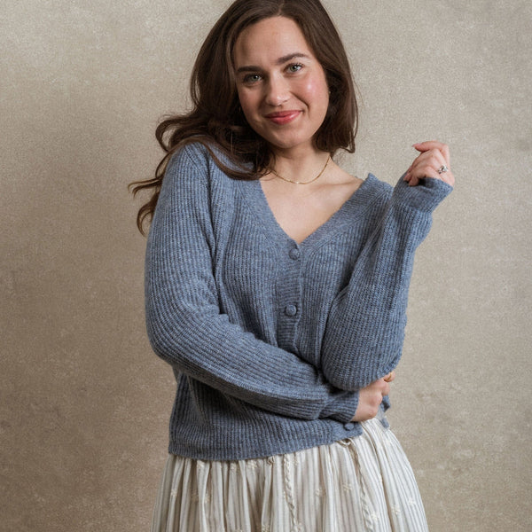 Gold Coast Cardigan - Dusty Blue – Neuflora