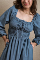 Bellevue Dress - Chambray