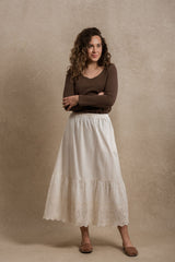 Delphi Skirt - Cream