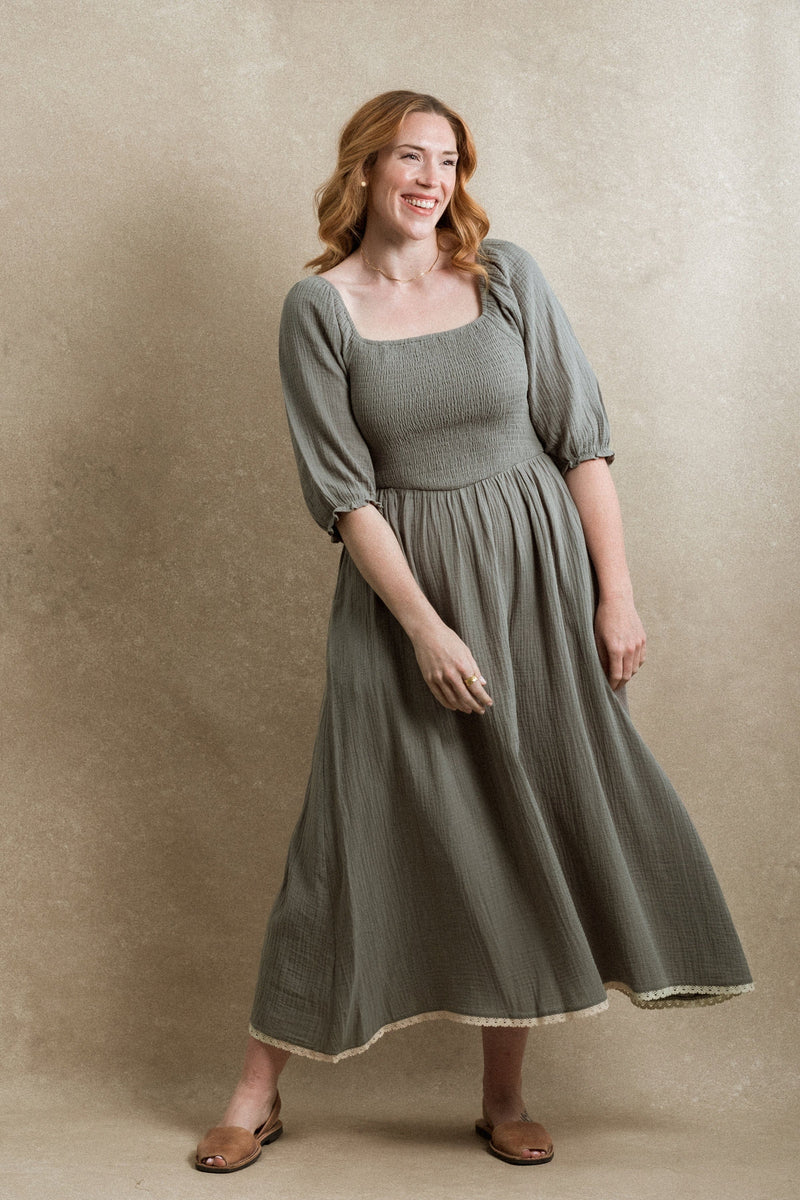 Loveland Dress - Dusty Eucalyptus