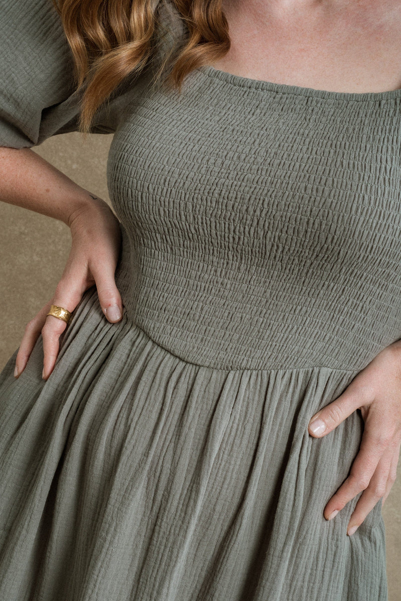Loveland Dress - Dusty Eucalyptus