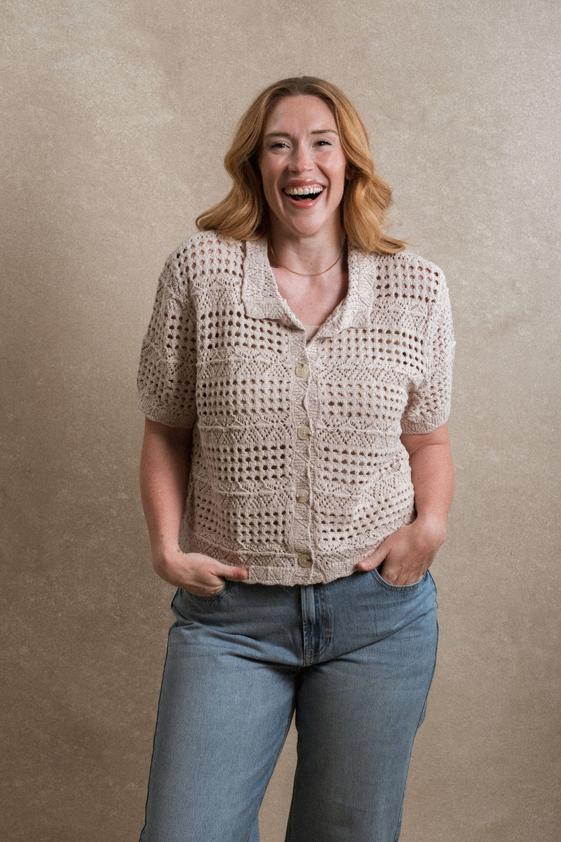 Louisa Top - Taupe