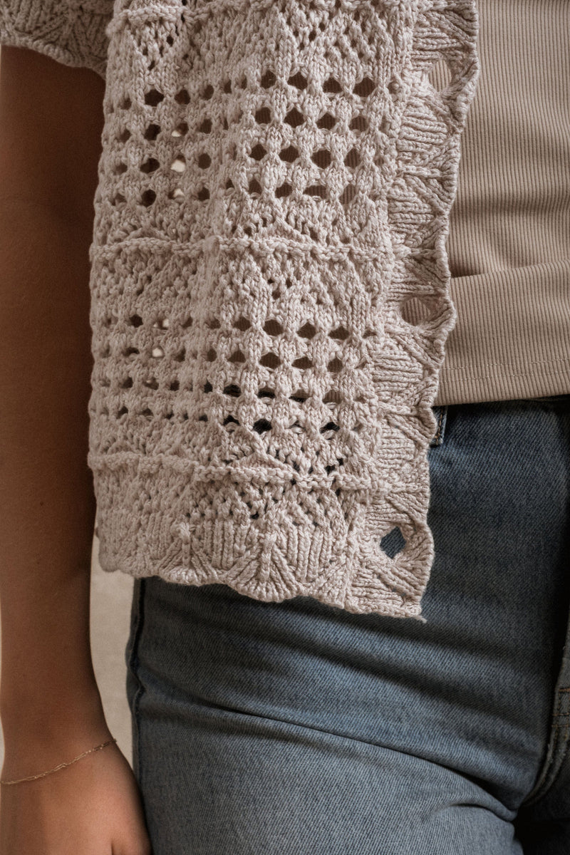Louisa Top - Taupe