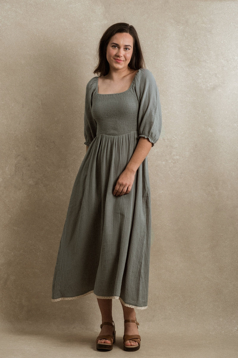 Loveland Dress - Dusty Eucalyptus