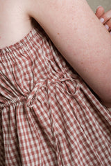 Eden Top - Cranberry Gingham