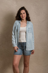 Eugene Button Down - Striped Blue